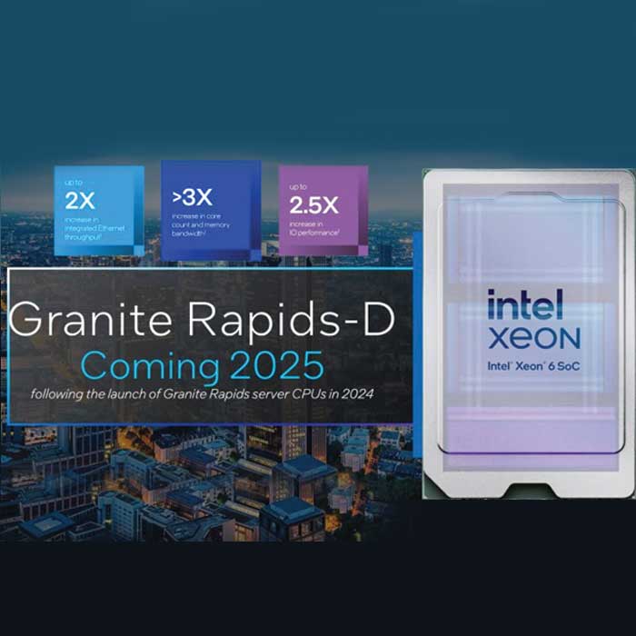 پردازندهXeon 6 Granite Rapids-D