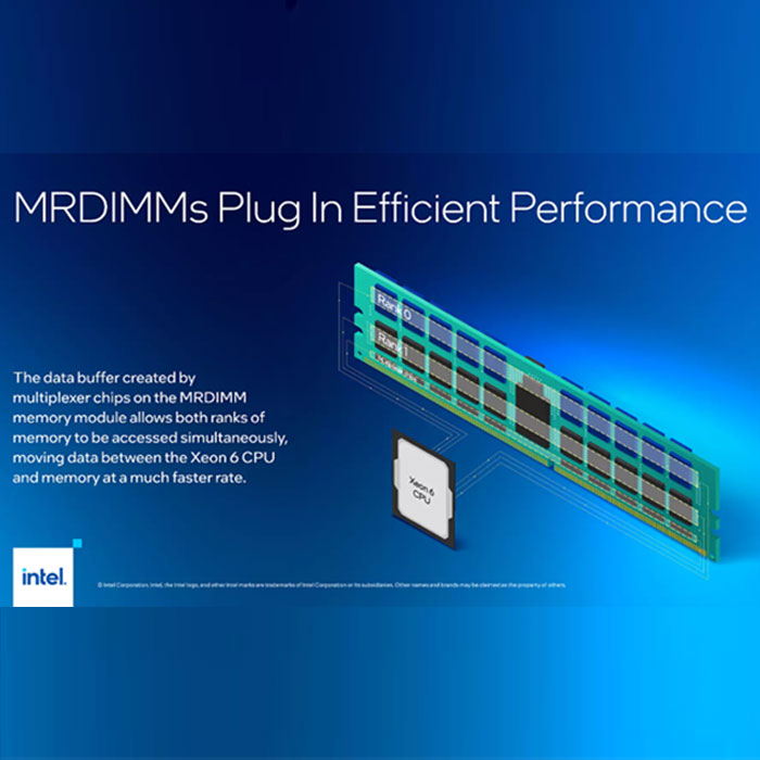 اینتل از نسل جدید ماژول‌های MRDIMM و جایگزین RDIMM رونمایی کرد